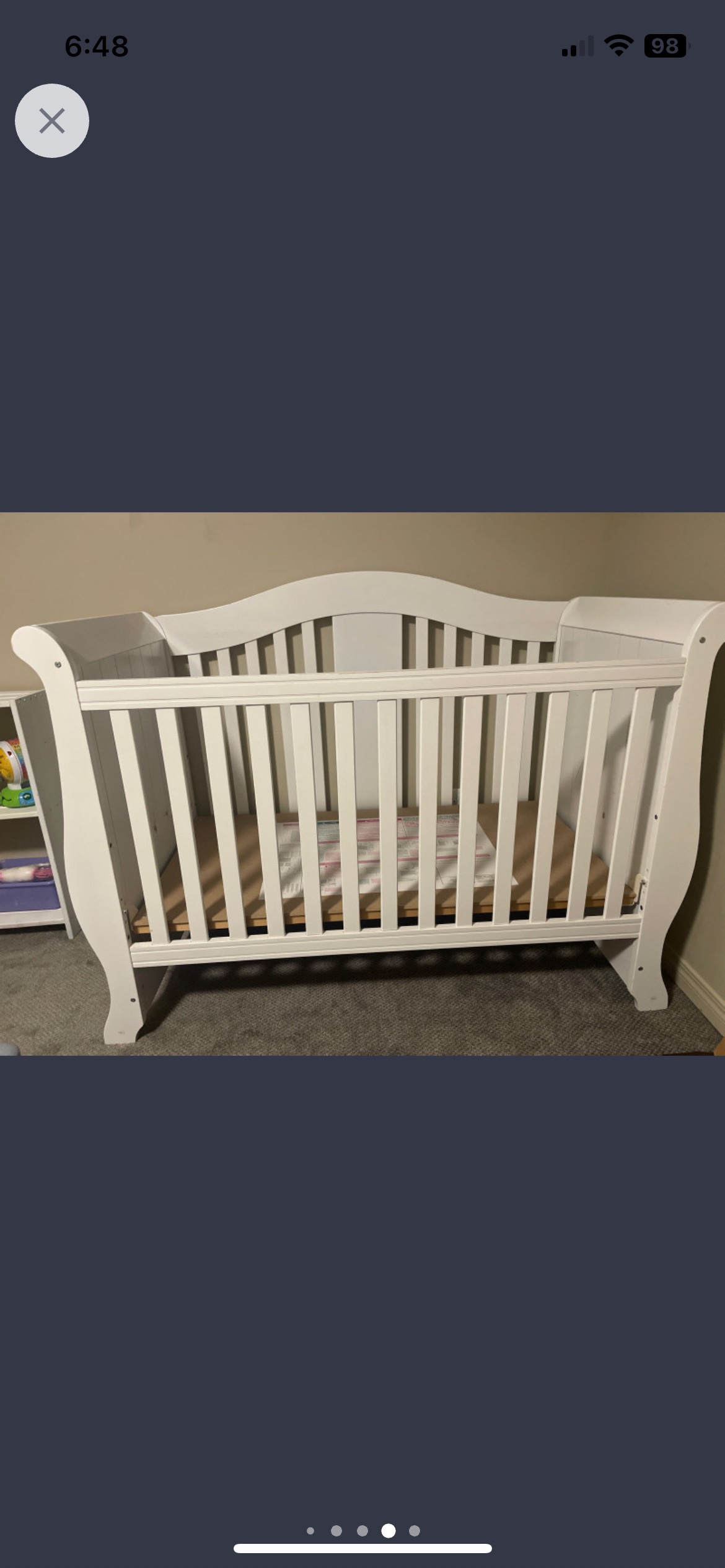 2 cribs without mattress