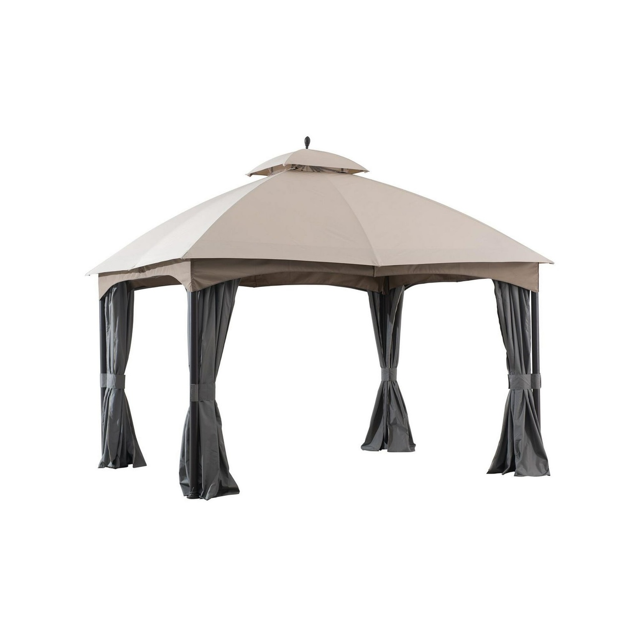 Brandnew 10 ft. x 12 ft. Fabric Top Gazebo Replacement Curtain image indicator(3)