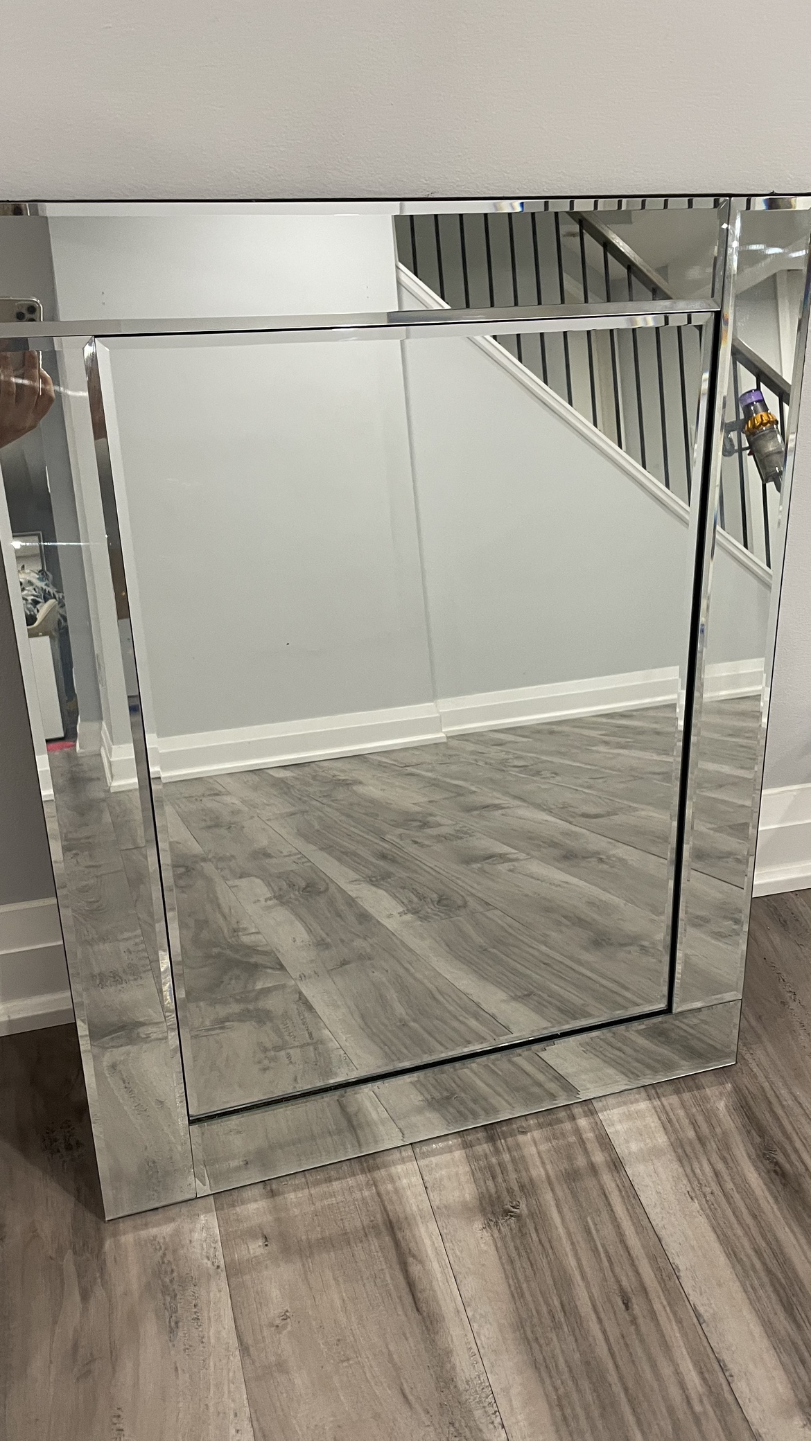Rectangular Renin Brazin Frame Beveled Edge Mirror - photo 2