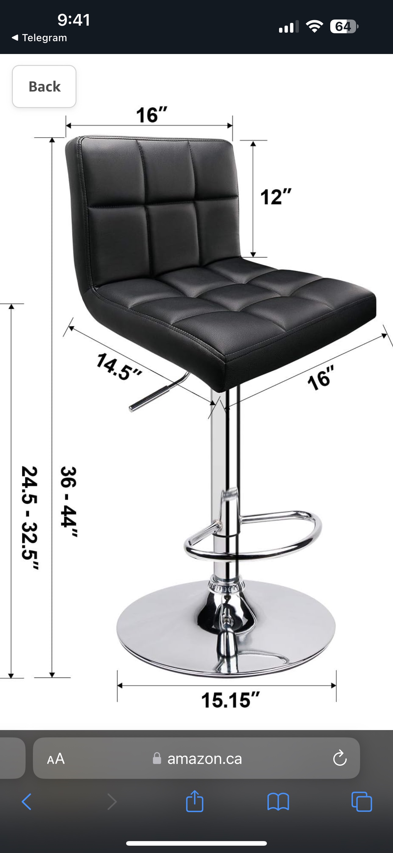 Bar stools black image indicator(4)