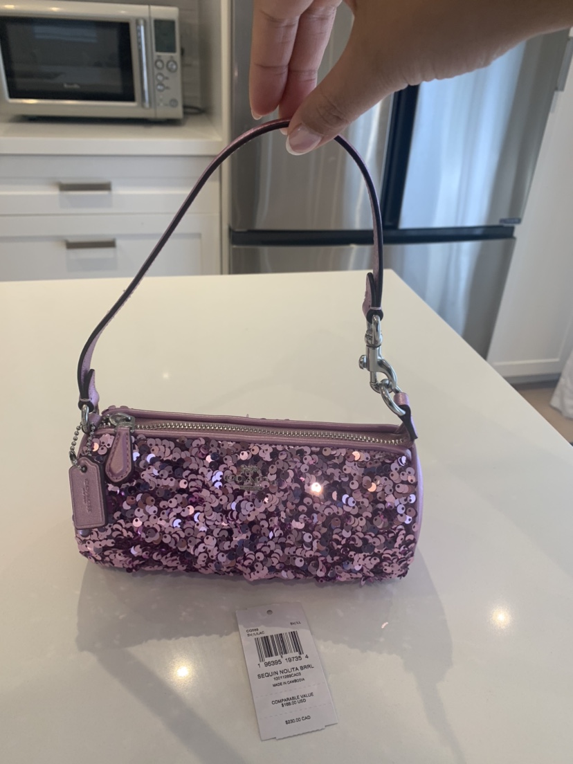 💜 New Coach Sequin Nolita 19 Small Barrel Bag 💜 thumbnail