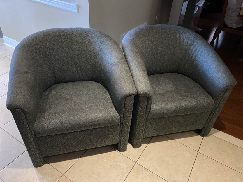 Green Armchairs