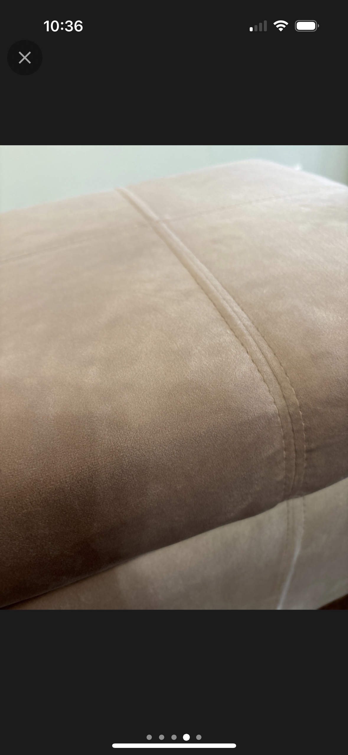 Pink velvet storage ottoman - photo 5