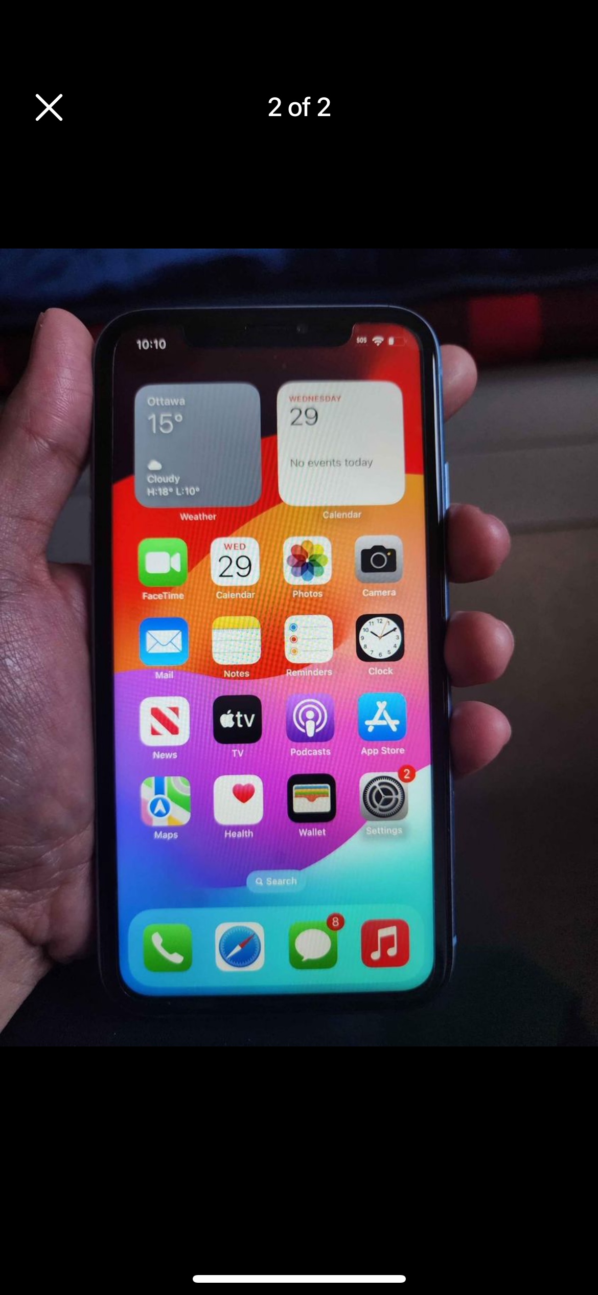 Iphone xr 64gb unlocked blue - photo 2