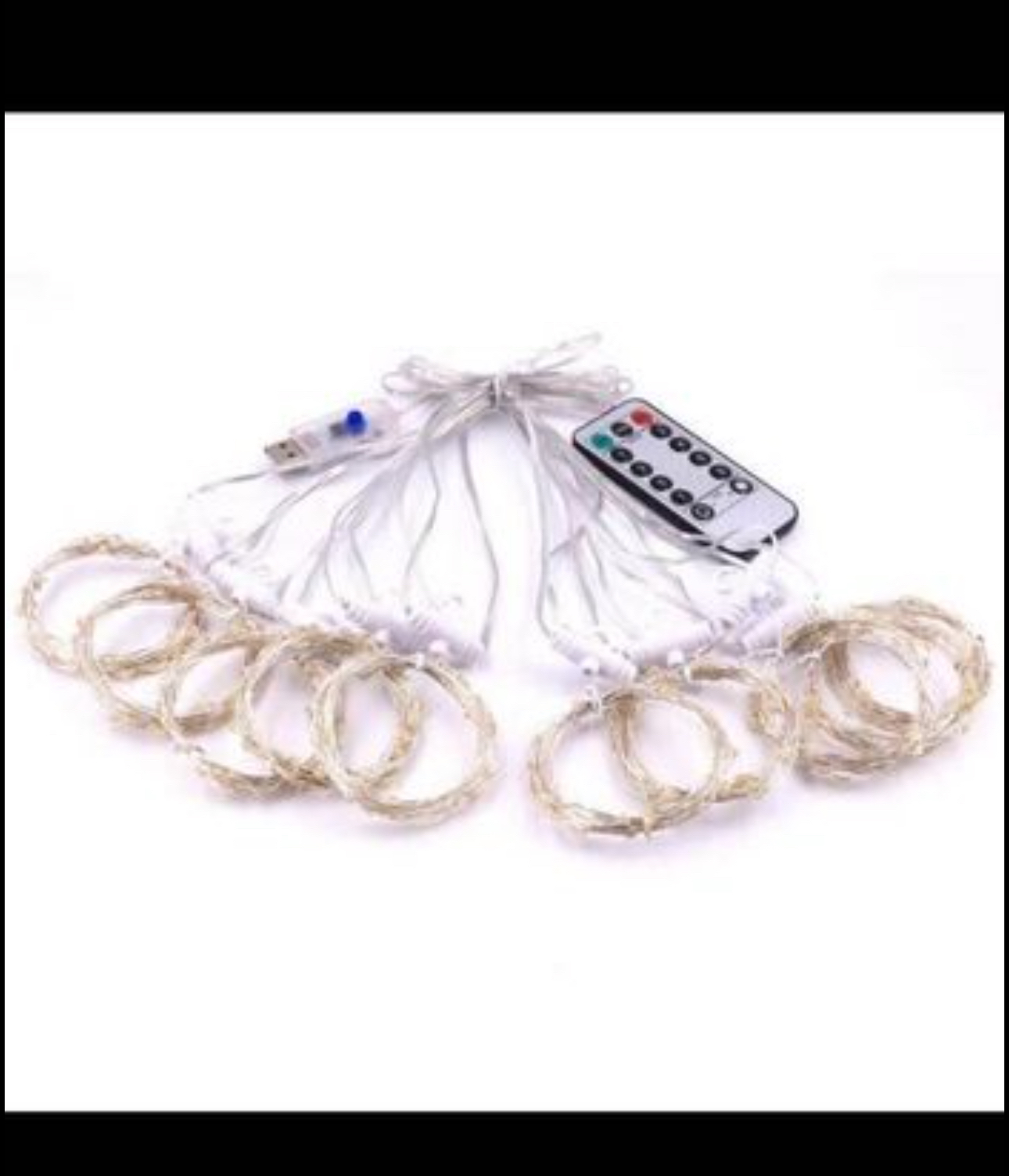 curtain lights 3M/9.84ft 300 Ied 10 strings image indicator(2)