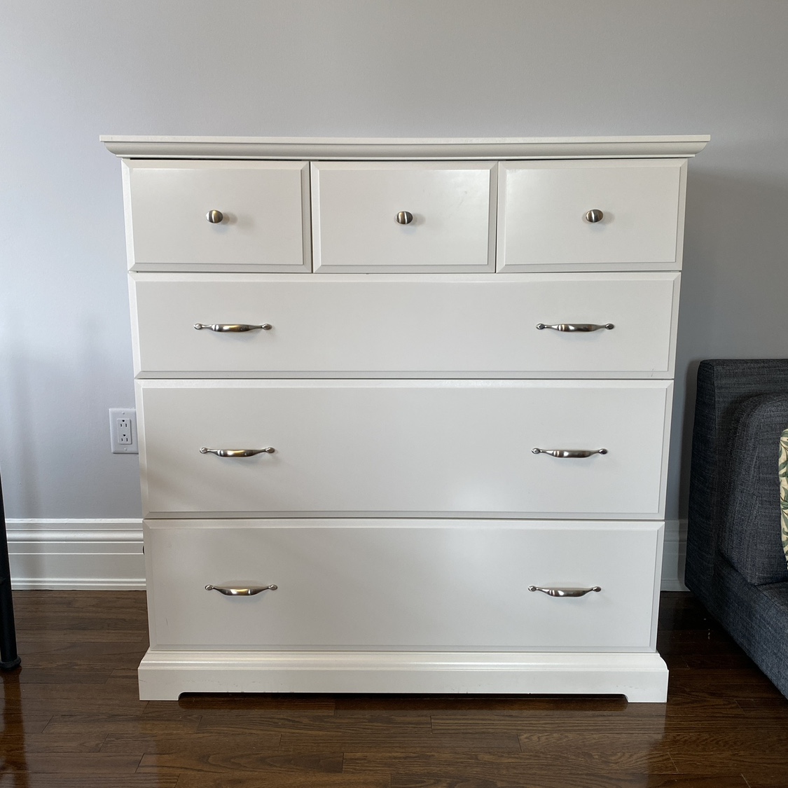 IKEA Hemnes chest of drawers and nightstand.