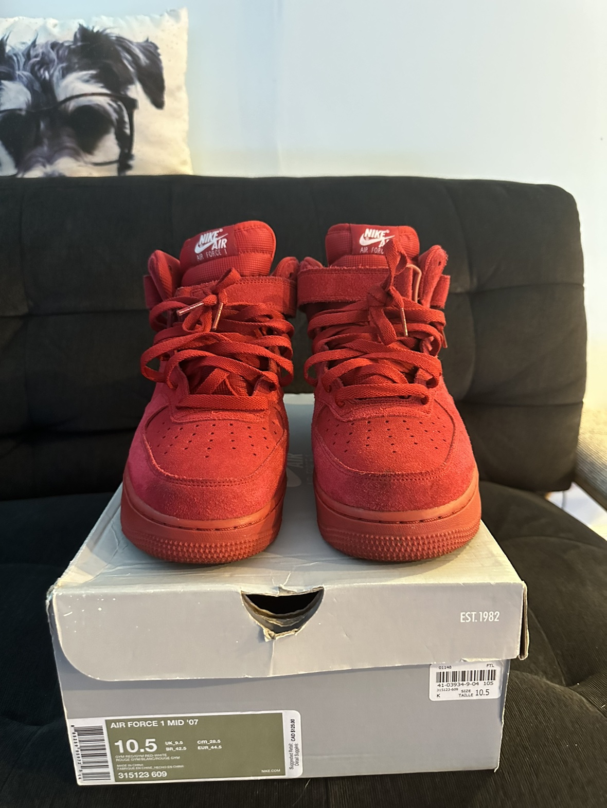 Nike Air Force 1 Mid Size 10.5 image indicator(4)