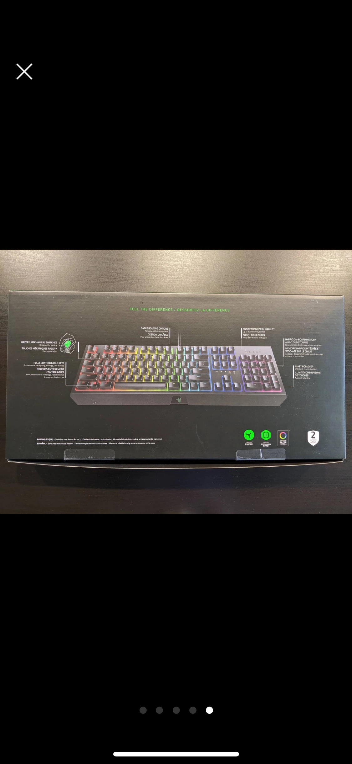 mint✨Razer Blackwidow Mechanical Gaming Keyboard - photo 5