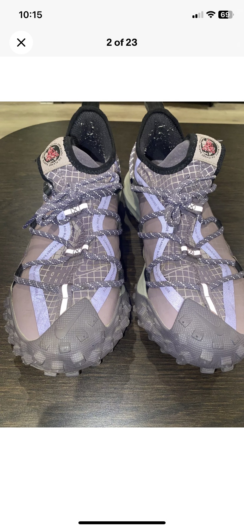 Nike ACG Mountain Fly Low Canyon Purple M Size 7.5 DQ1979-500 image indicator(2)