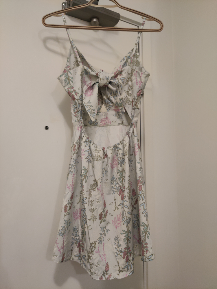 Cream green floral dress image indicator(2)