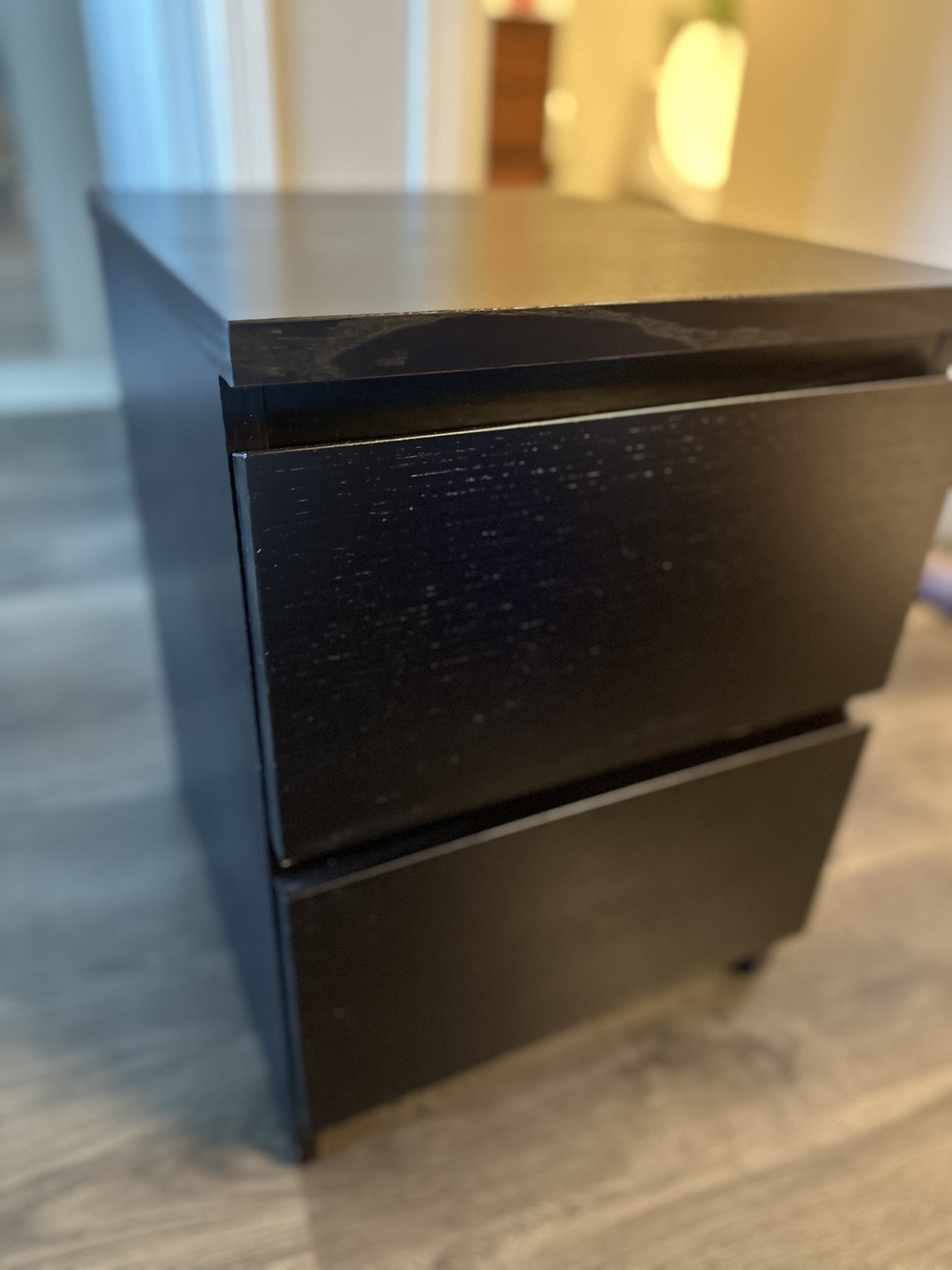 2-drawer chest, black-brown,IKEA