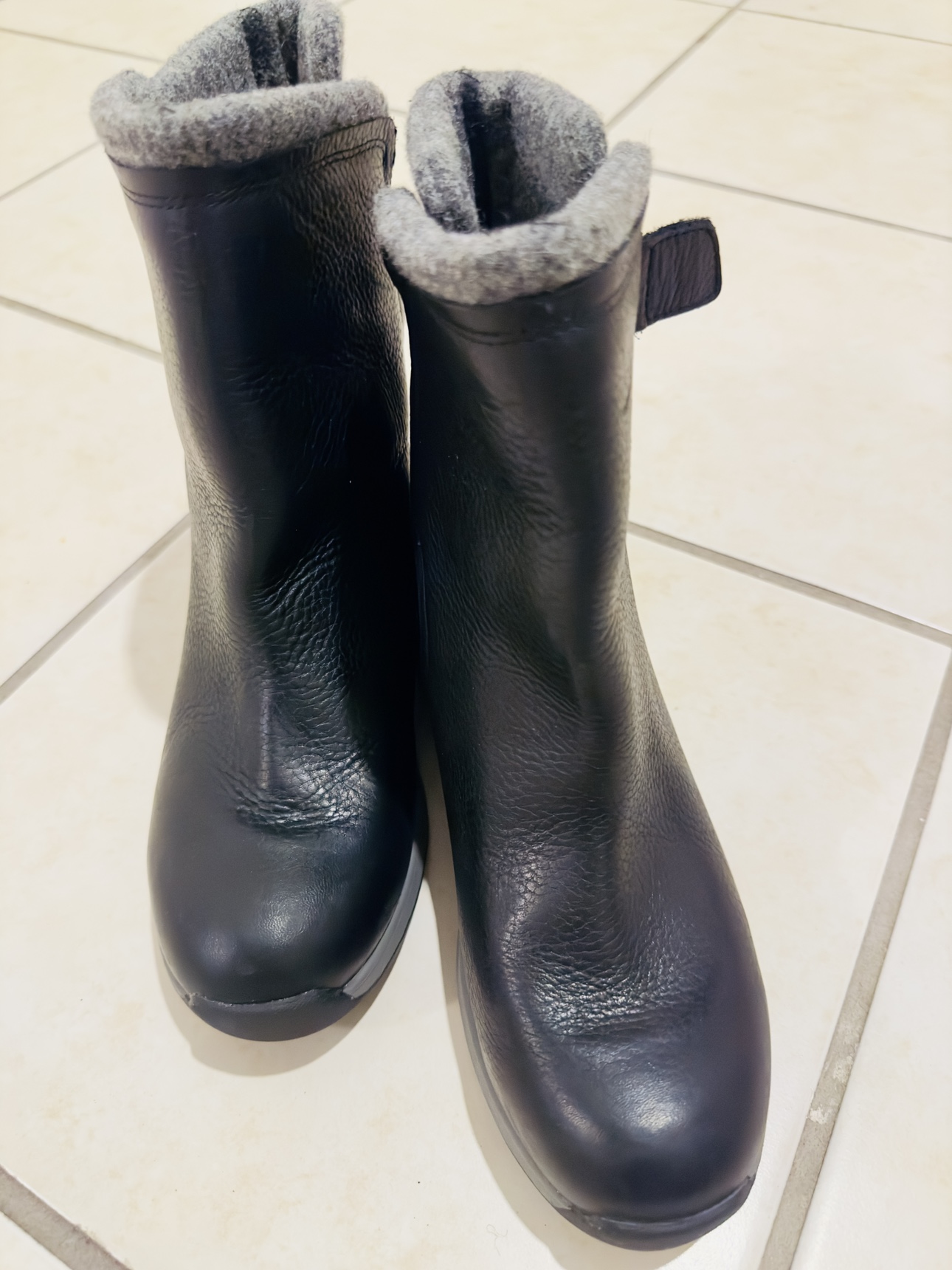 Woolrich wool lined leather winter boots - photo 2