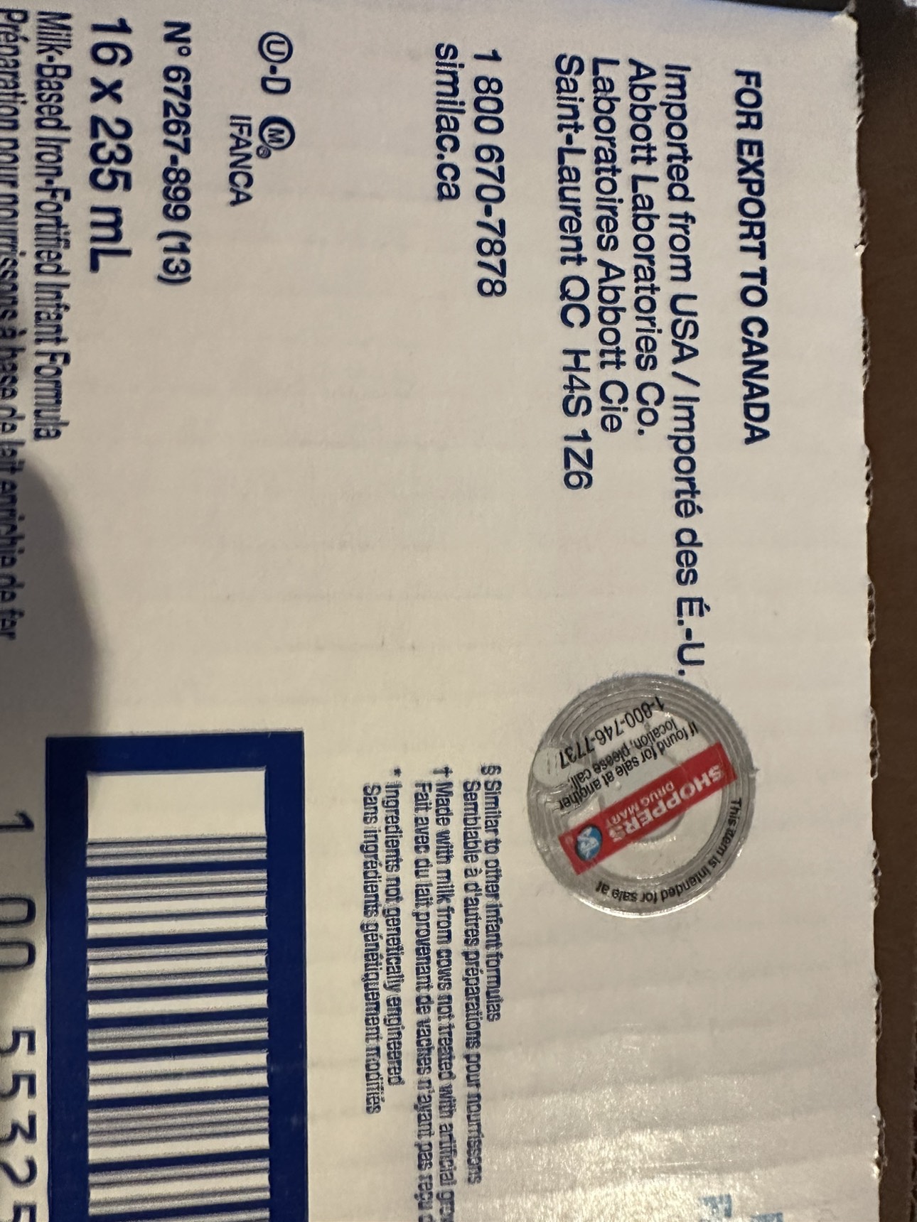 Similac ready to feed formula step 1 -14 x 235 ml image indicator(4)