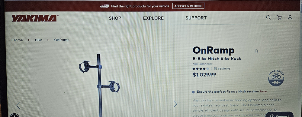 Bike Rack 1.25" Yakima Brand - photo 3