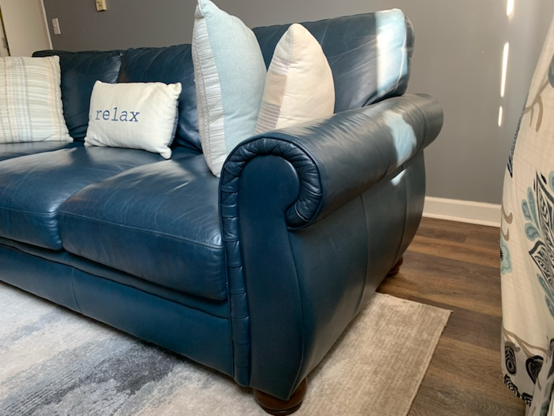 Three seater leather sofa - photo 2