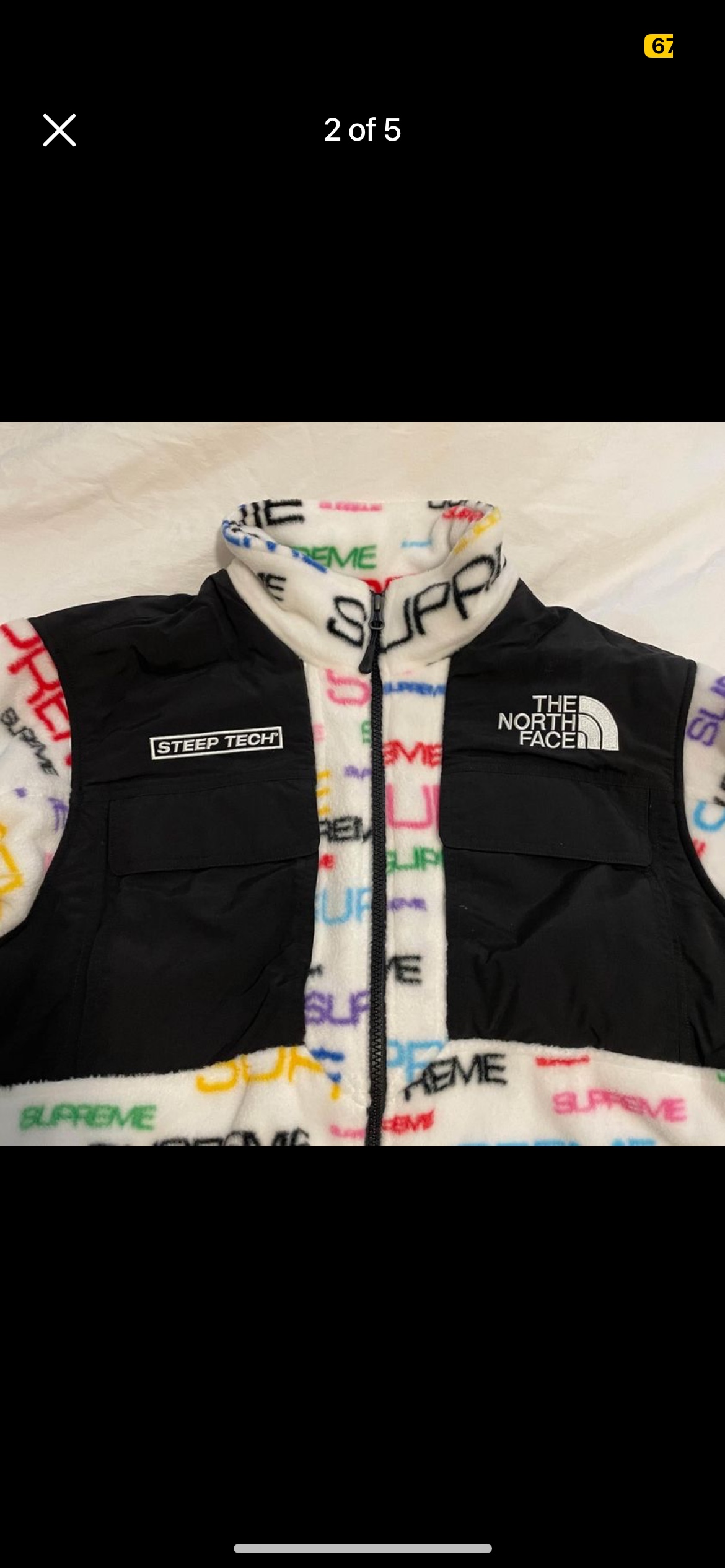 Supreme x North face steep tech fleece BNWT - photo 2