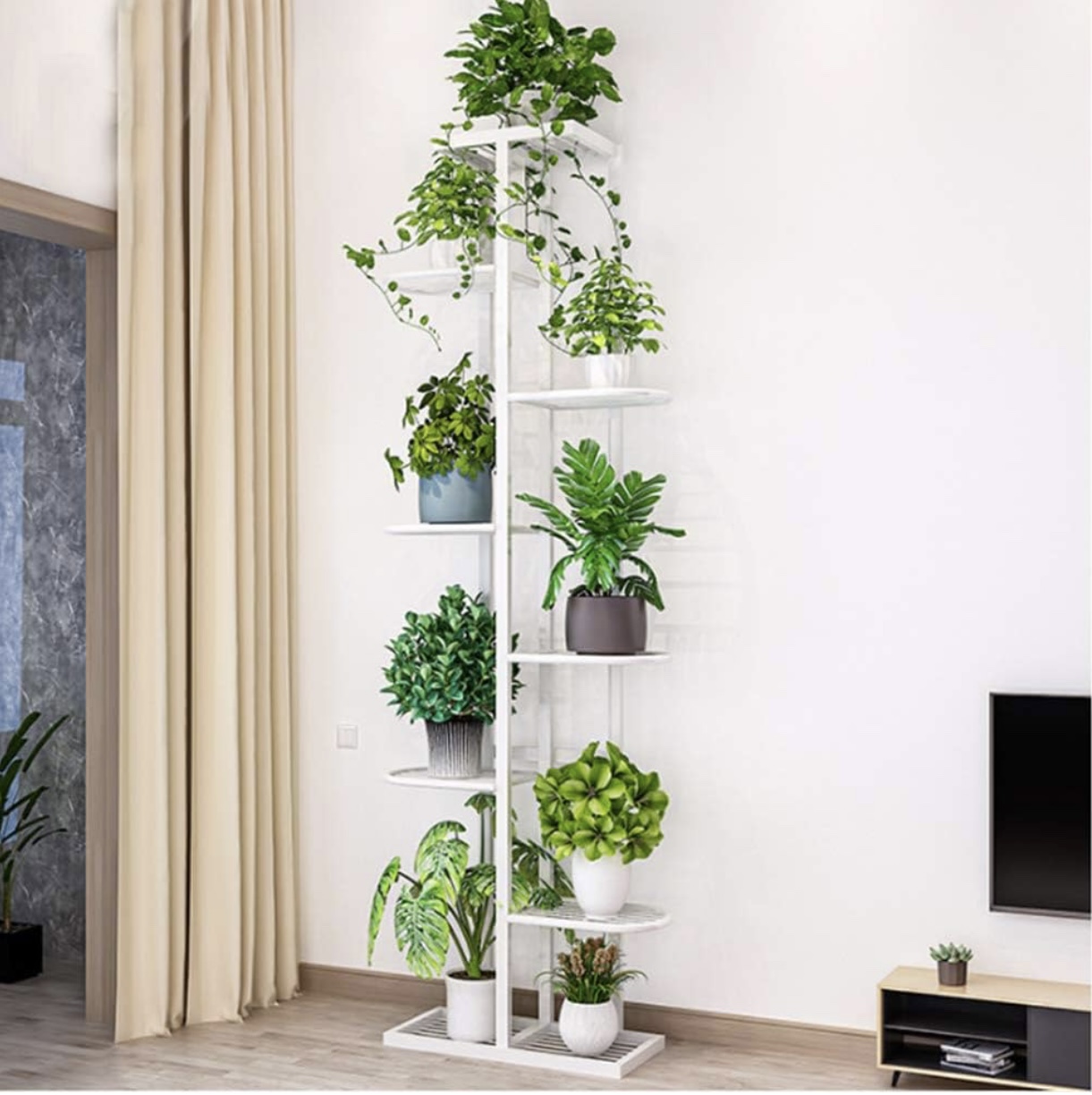 Minimalist 8 Tier Metal Plant Stand (2 available)