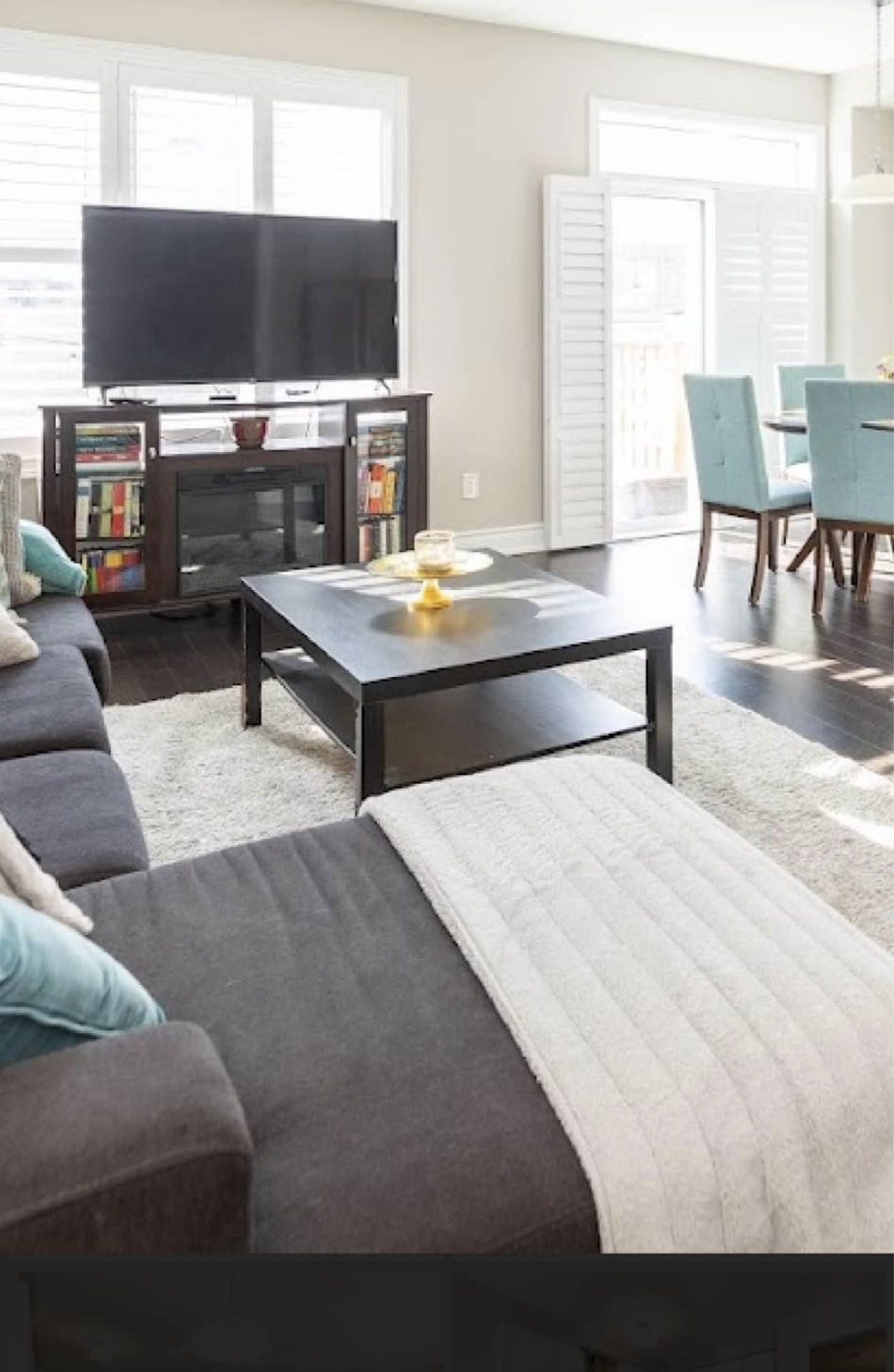 Tv stand with fireplace