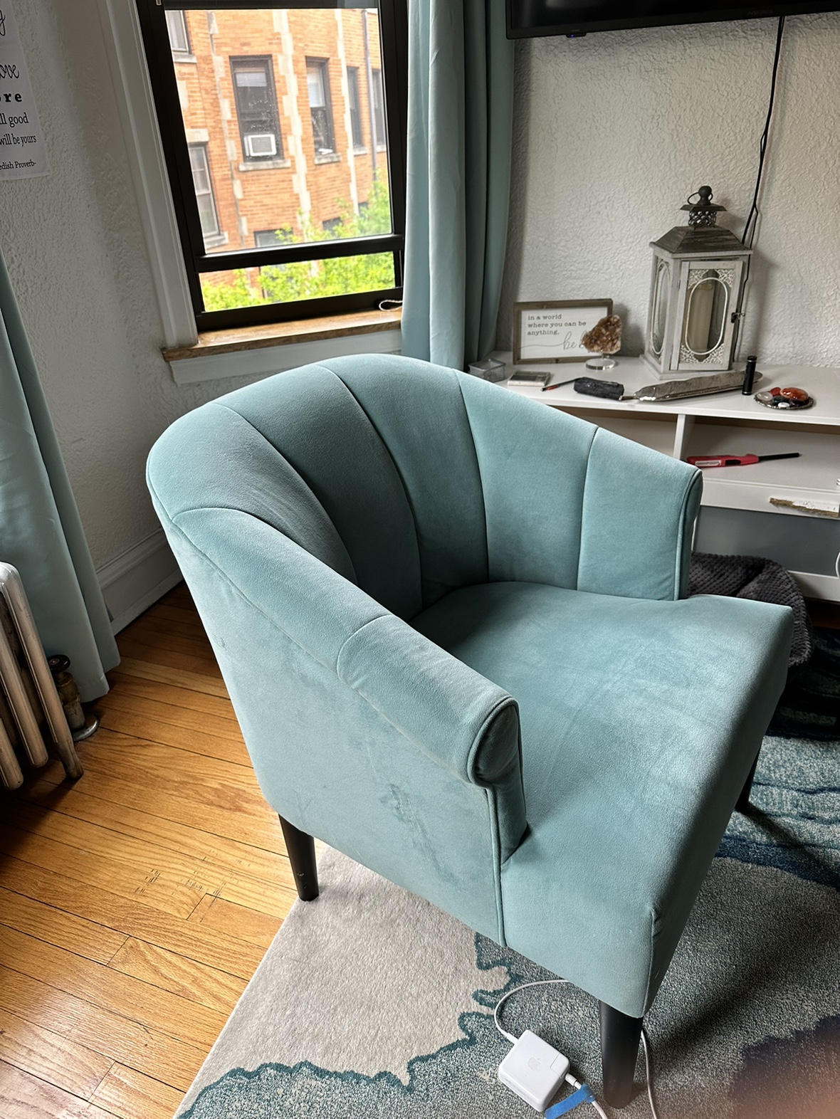 Light Turquoise Accent Chairs (2) - photo 2
