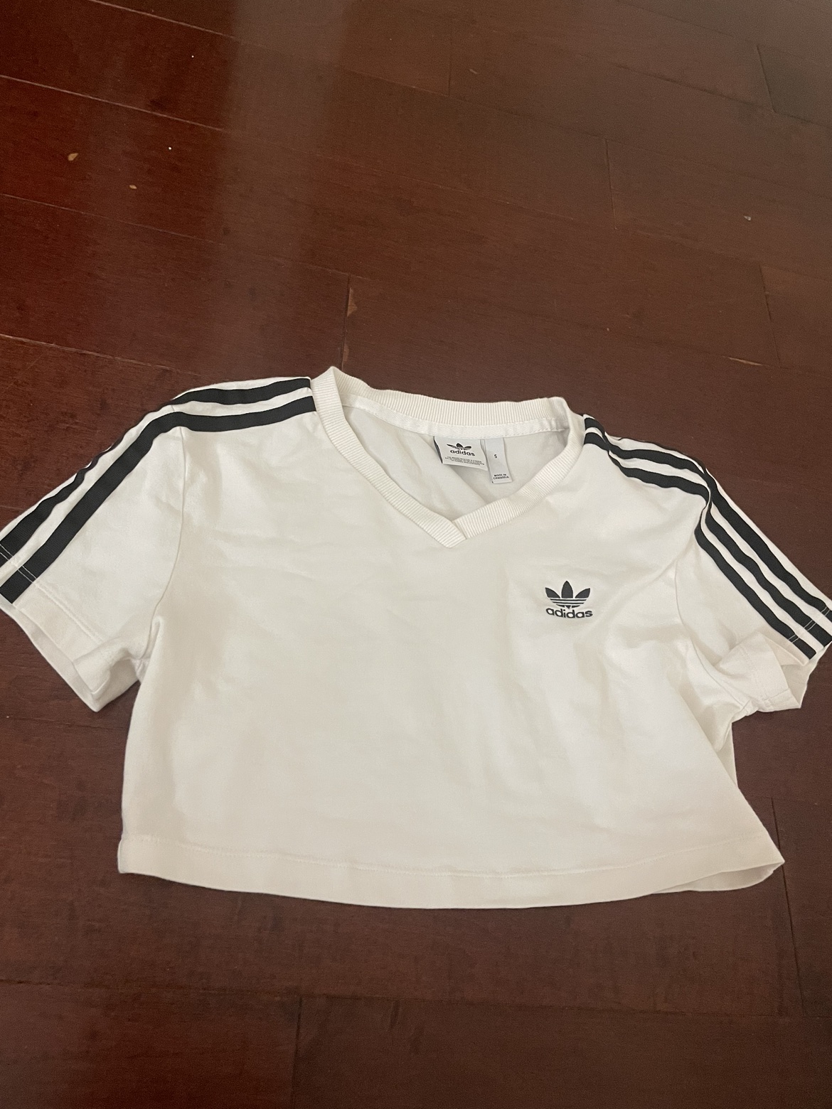 White adidas crop top - photo 2