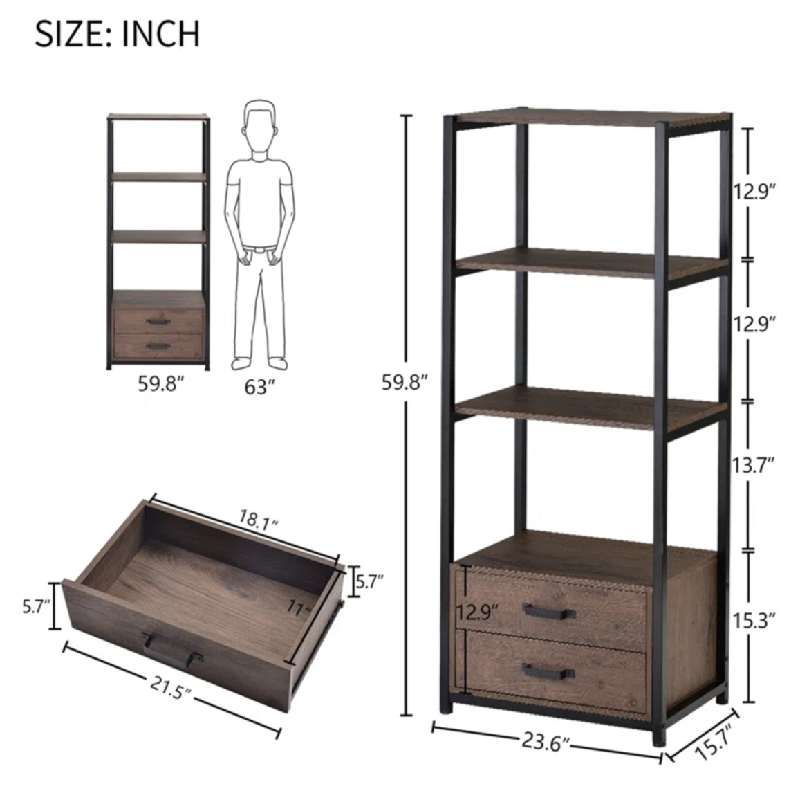 2 Bookshelves - photo 3