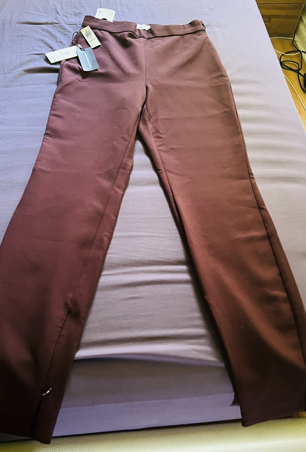 Pants burgundy colour - photo 3