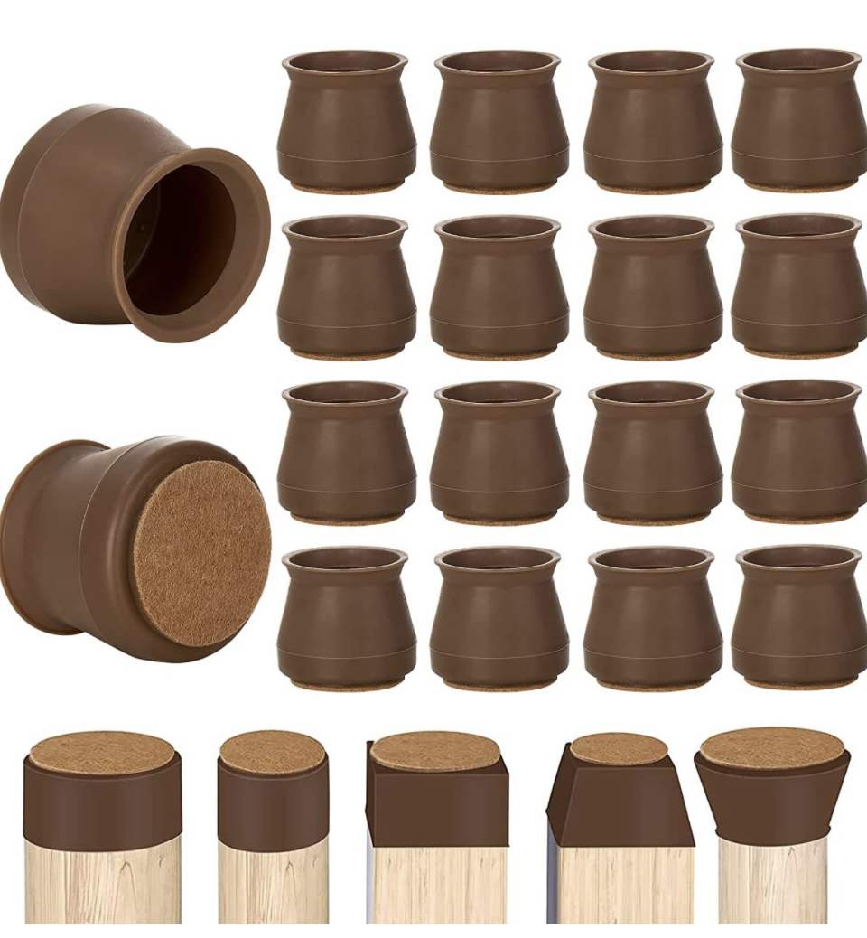 Chair Leg Floor Protectors, Adoric Life 16PCS Chair Leg Pads image indicator(2)