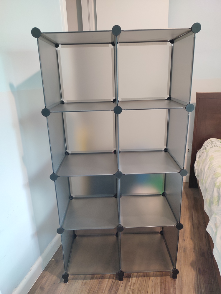 Grey 8 Cube Storage Unit - photo 4