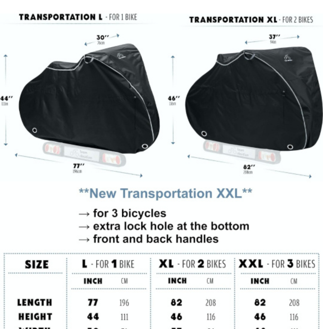 Bike Cover for Transportation/Travel or Storage, size XL - photo 3