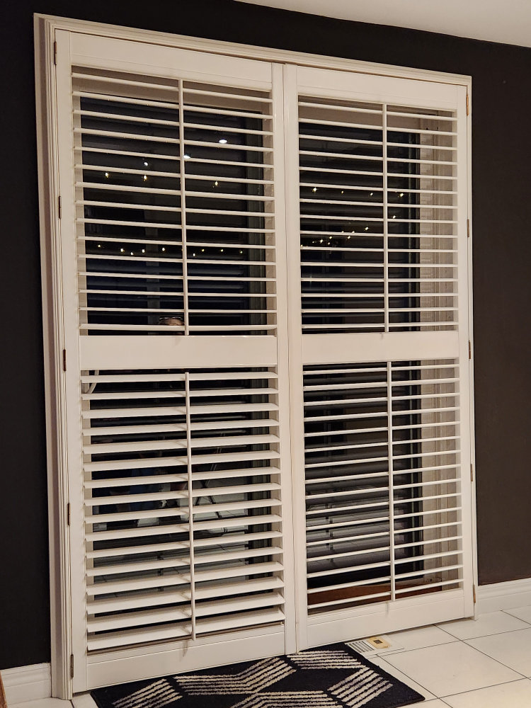 California shutters for patio doors