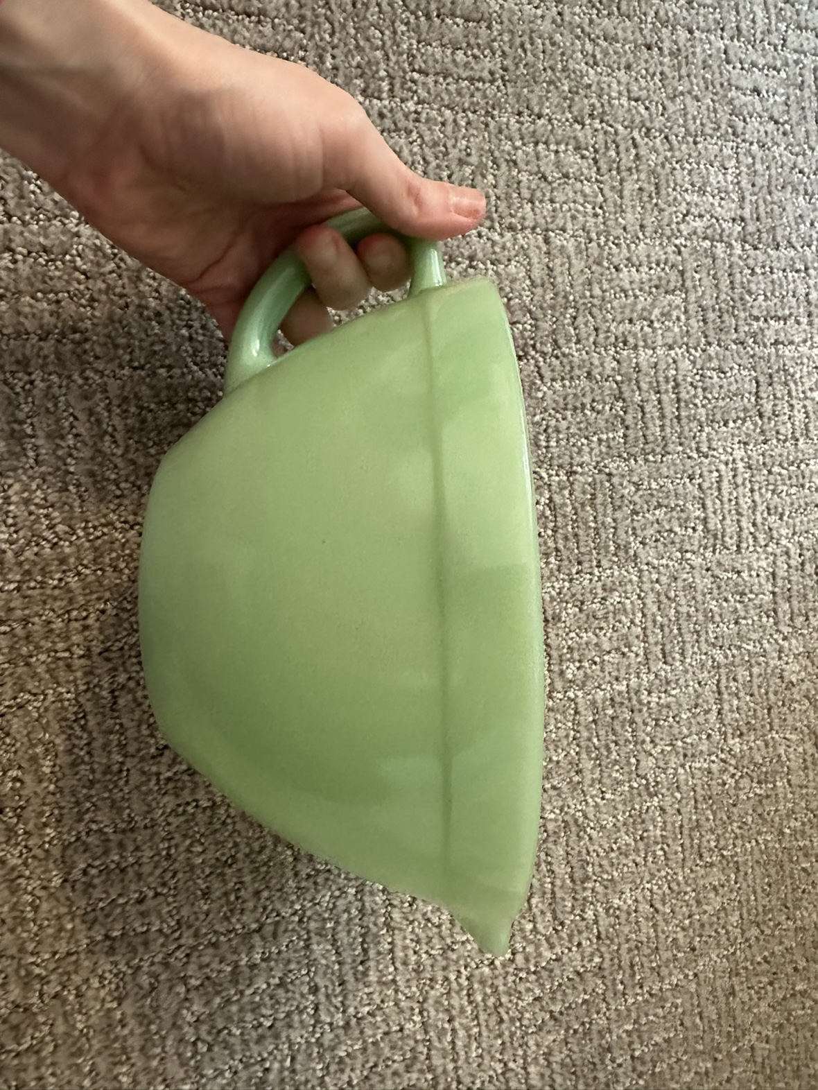 Jadeite handled bowl - photo 3