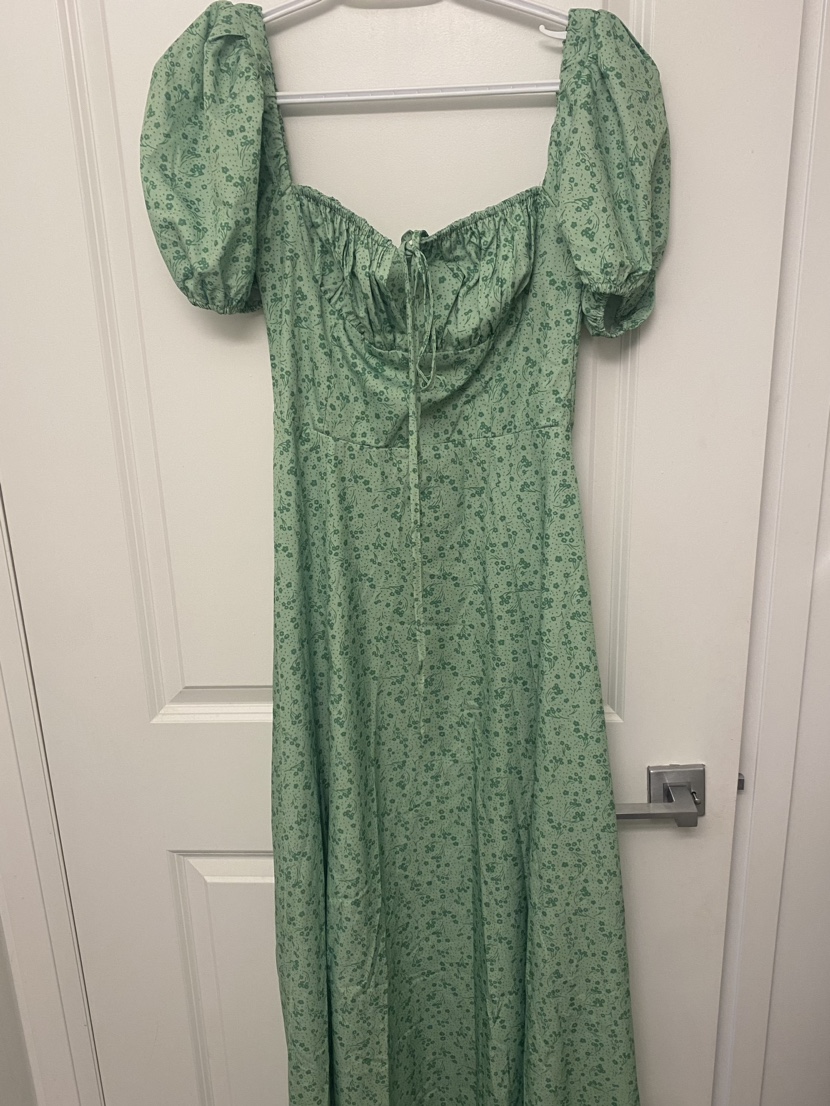 Green summer dress - photo 2