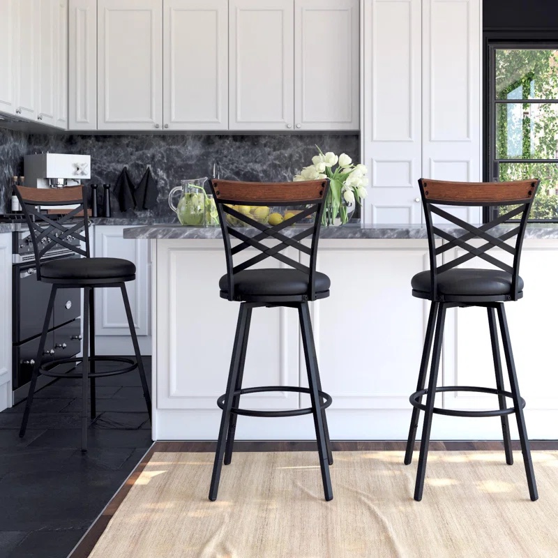 Bar stools (set of 3) - photo 3