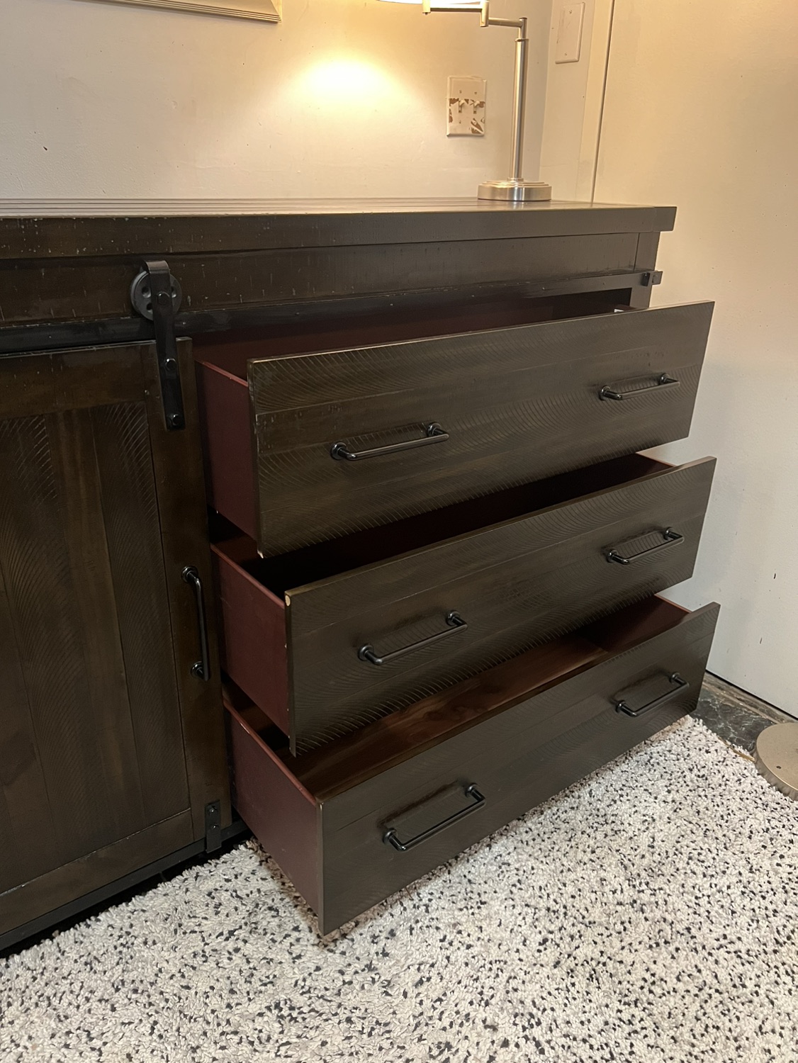 Sliding Barndoor Dresser - Like New Cond. - Delivery Extra - photo 5