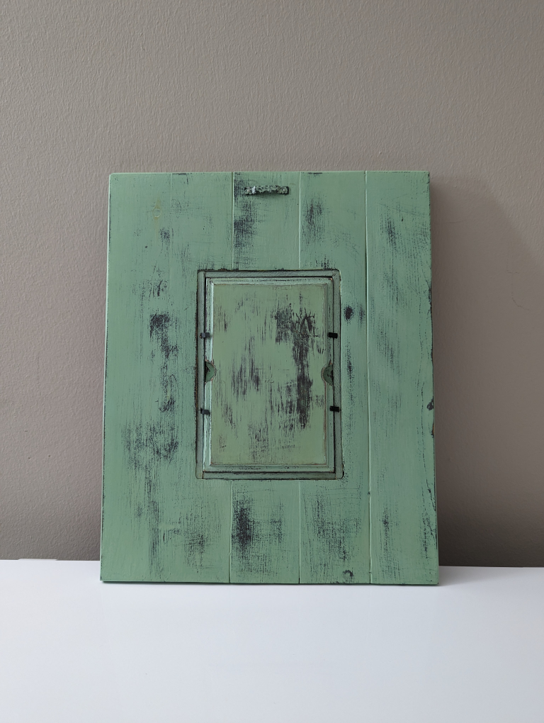 Handmade wooden photo frame image indicator(2)