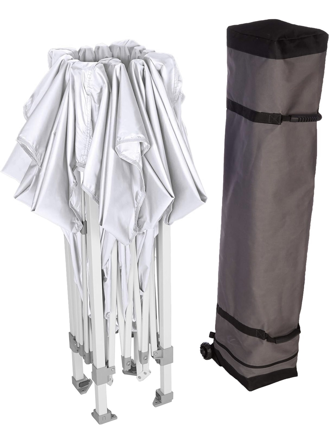 Outdoor Pop Up Canopy, 10ft x 10ft with Wheeled Carry Bag, 4-pk image indicator(8)