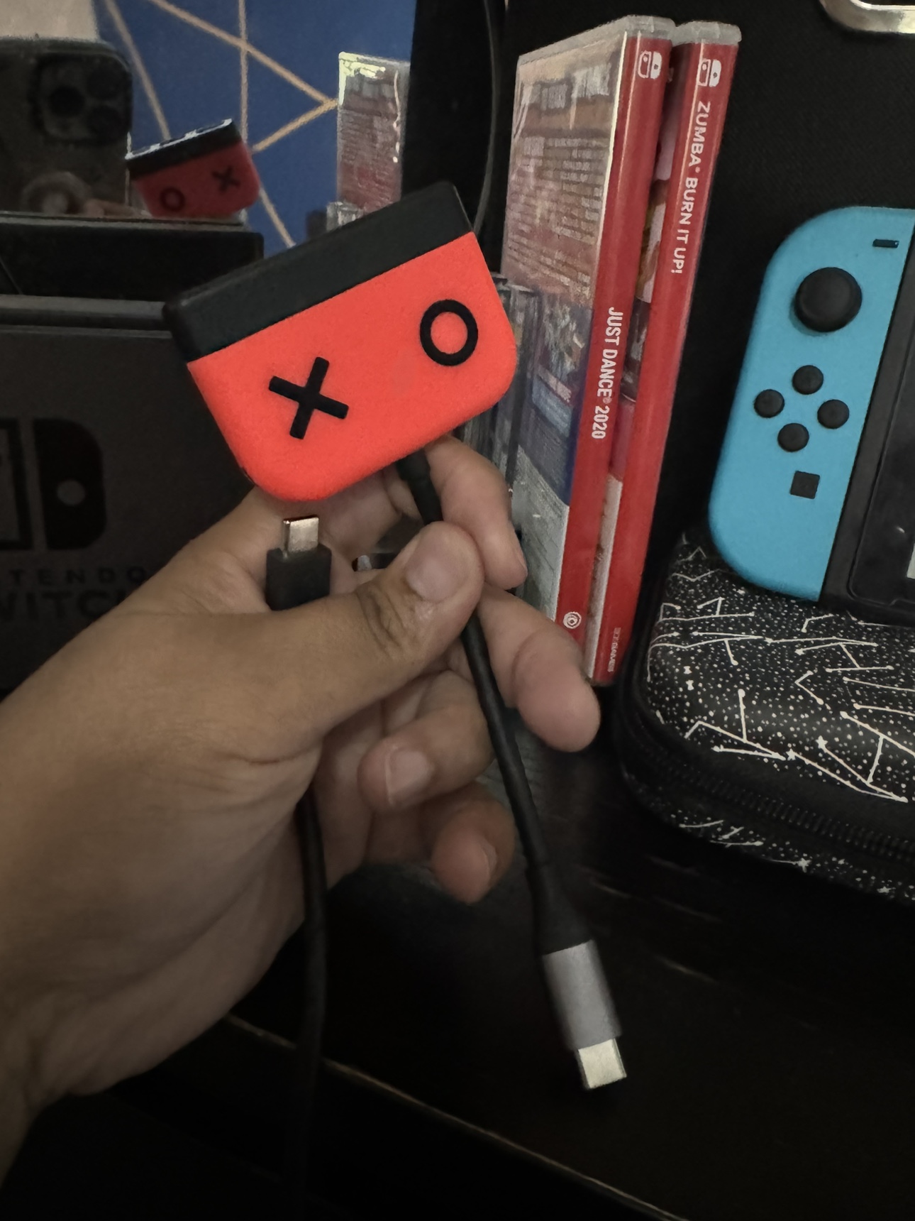 Nintendo Switch with Neon Blue and Neon Red Joy‑Con - photo 4