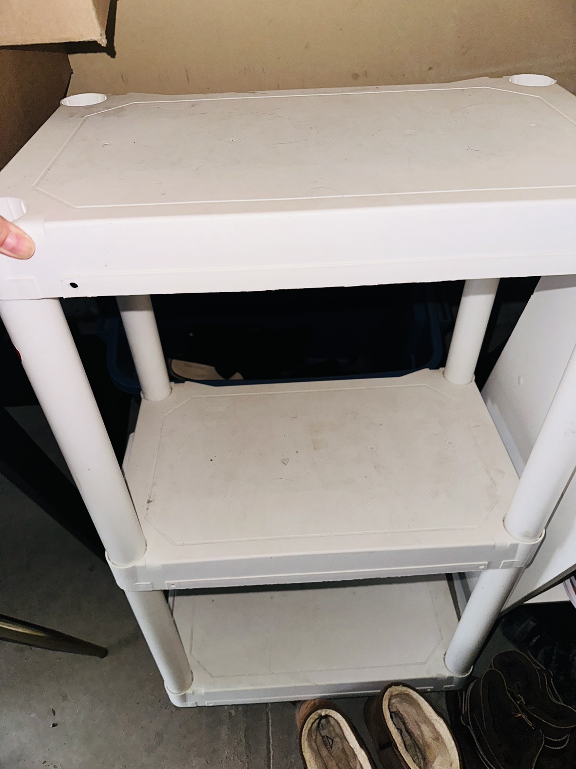 Plastic shelf / shoe rack