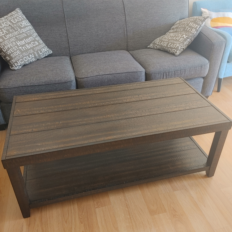 Solid wood coffee table