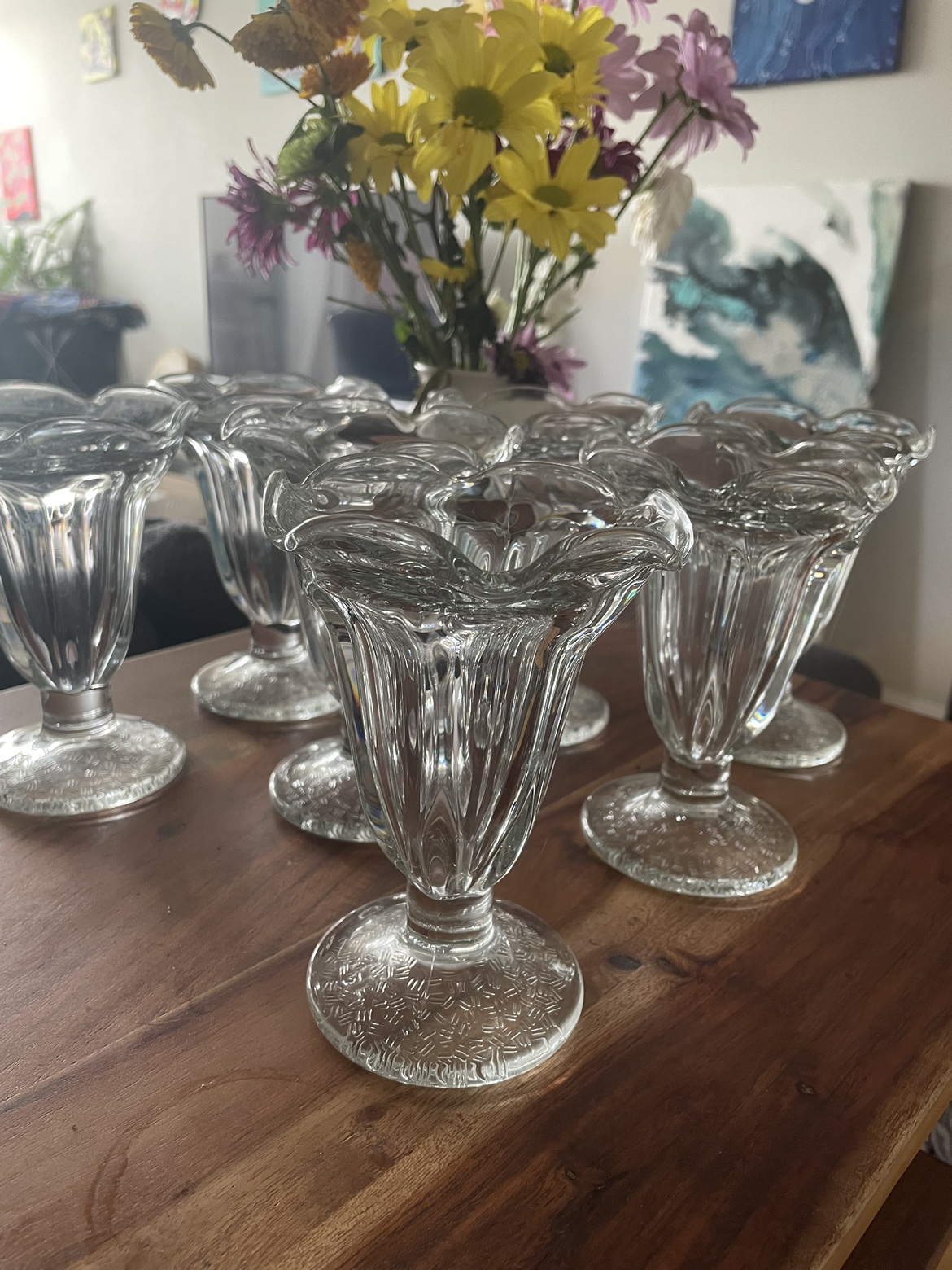 Vintage glassware - for ice cream desserts - photo 2