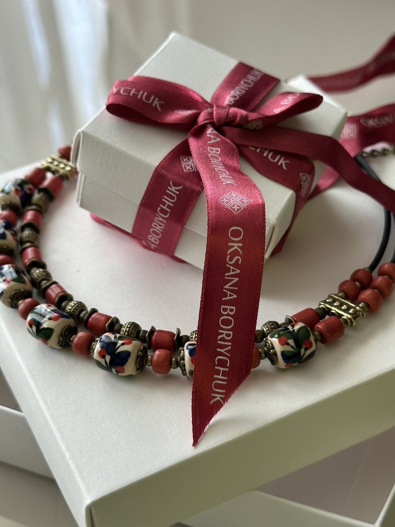 Folk style necklace and earrings image indicator(2)