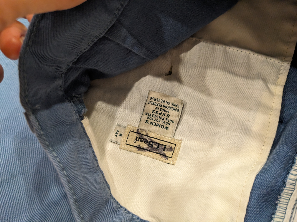 Vintage L.L.Bean high waisted pant blue sz4🧡 image indicator(3)