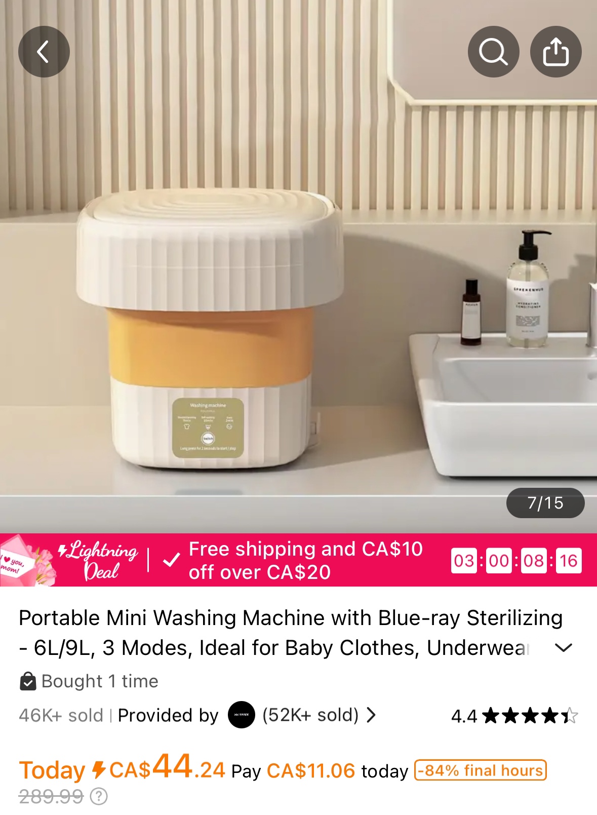 Portable Mini washer 6L