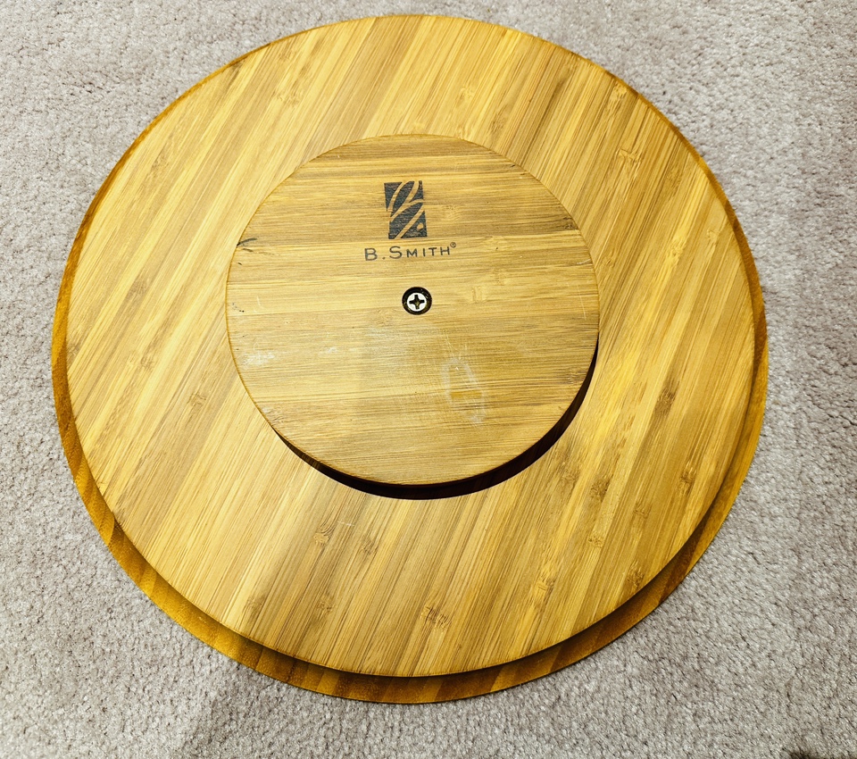 Multipurpose Lazy Susan Divided Snack Serving Tray image indicator(3)