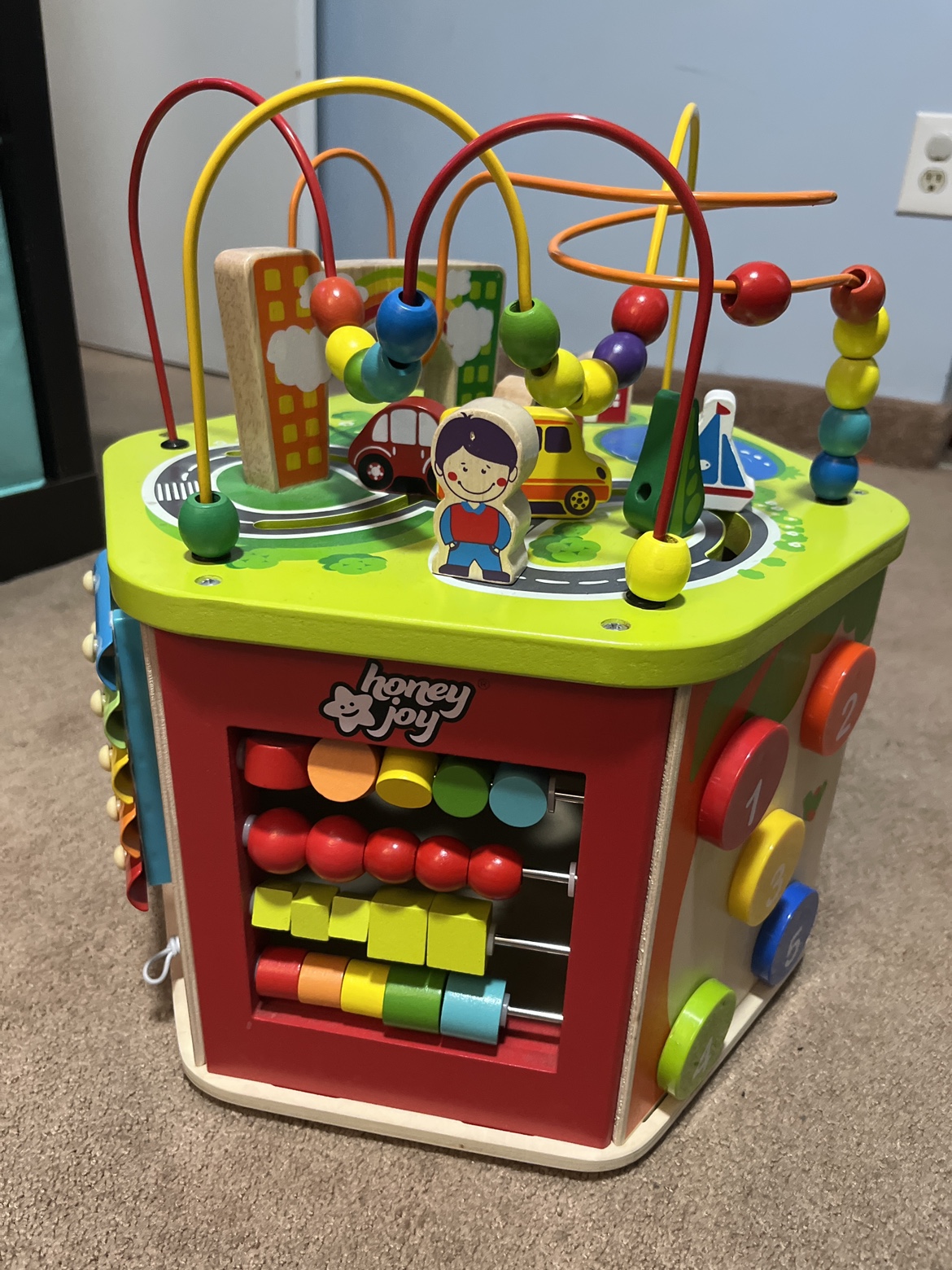 Honey Joy Wooden Activity Cube thumbnail