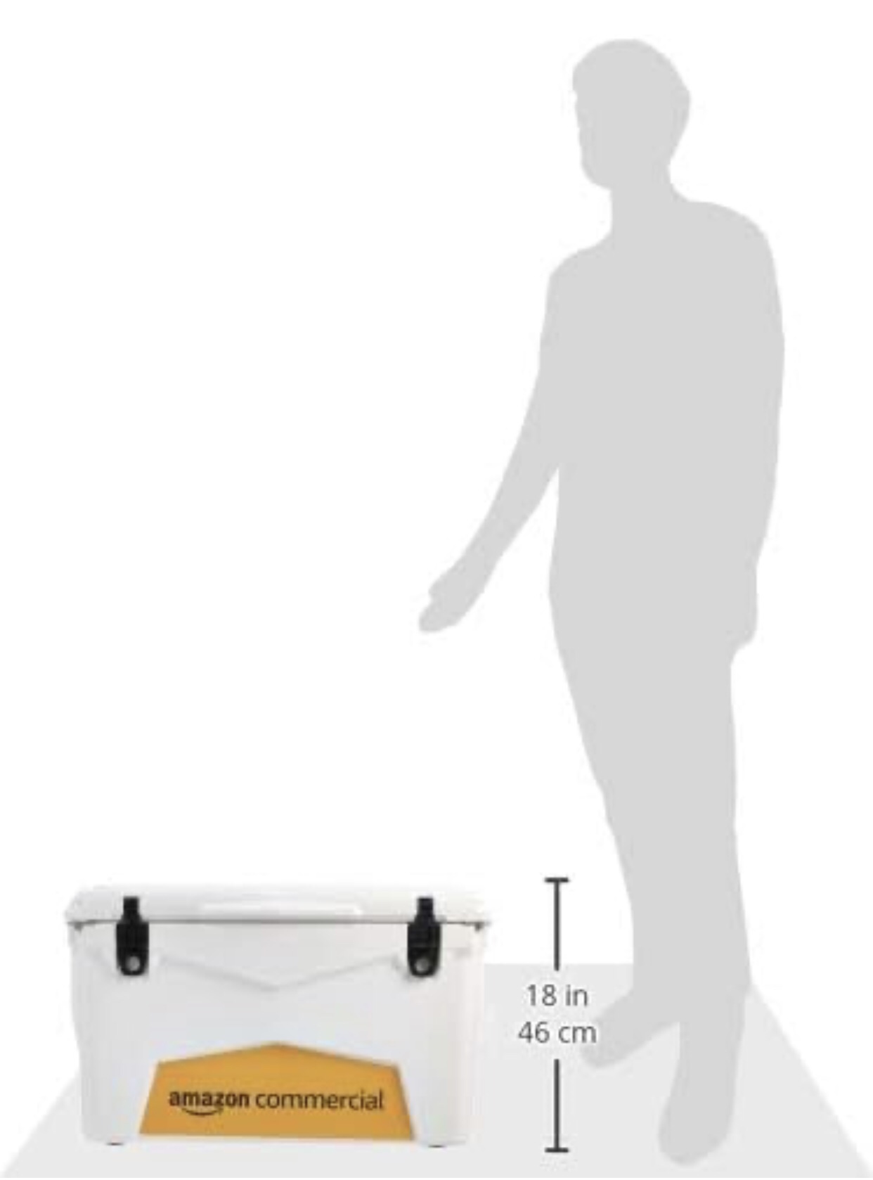 *Brand New*AmazonCommercial Rotomolded Cooler, 60 Quart, White image indicator(9)