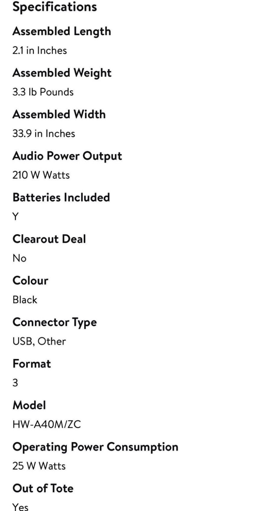 Samsung Soundbar with subwoofer - photo 5
