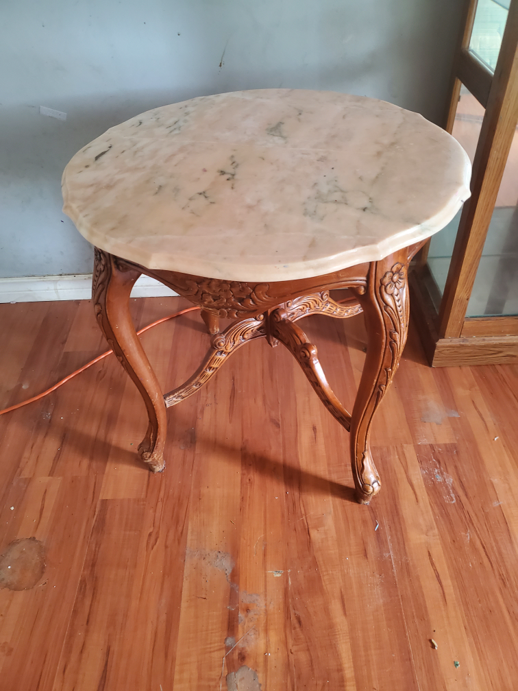 cute small marble coffee table