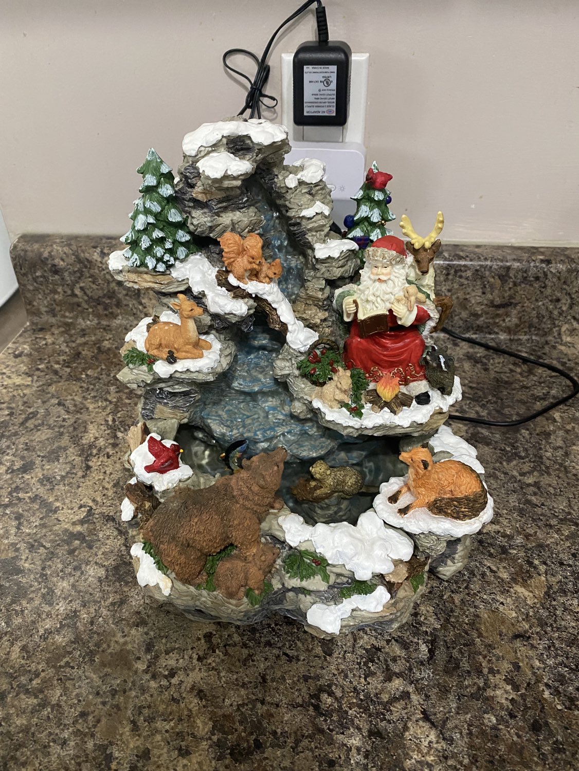 vintage Christmas water fountain thumbnail