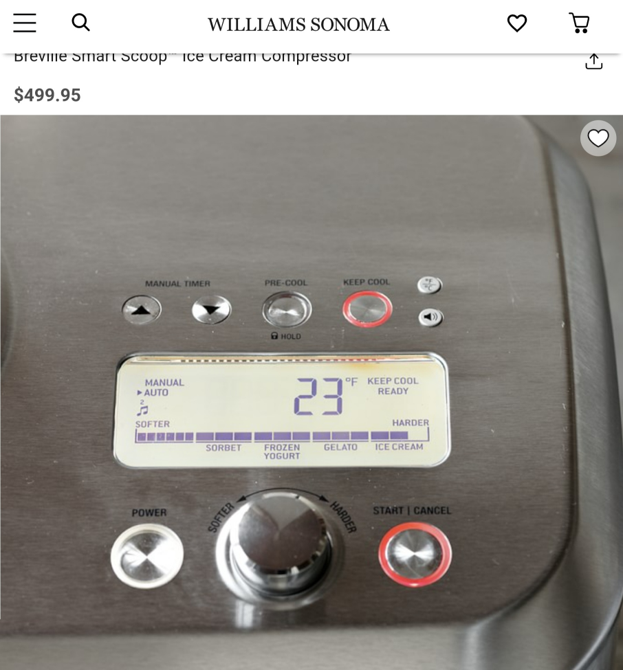 Breville smart scoop ice cream maker - photo 5